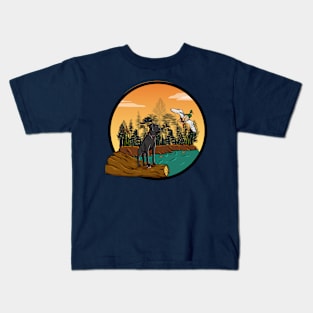 Dog and Ducks Kids T-Shirt